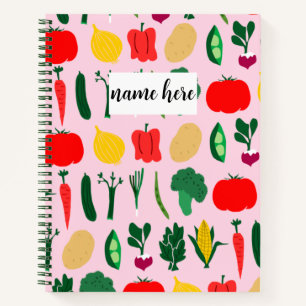 Personalized Vegetables Notebook