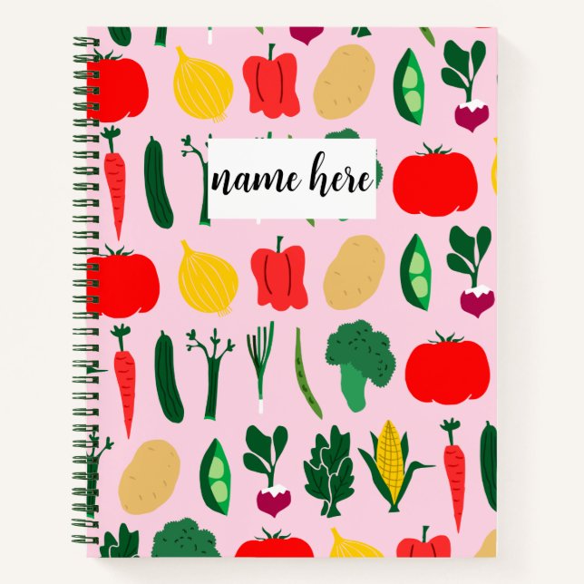 Personalized Vegetables Notebook (Front)