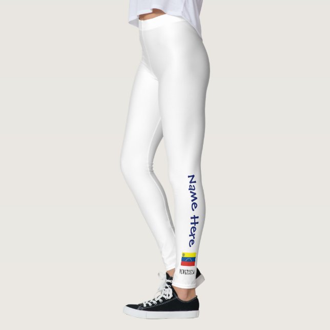 Personalized Venezuela Flag Leggings (Left)