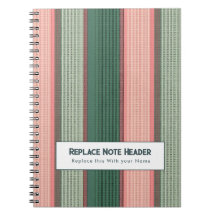 Personalized Vertical Stripe Green Pink