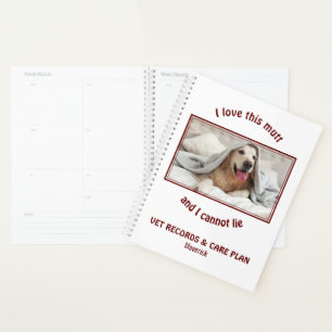 Personalized VET RECORDS CARE PLAN Add Photo Planner
