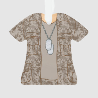 Personalized Veteran Military Soldier Ornament