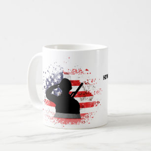 Personalized Veterans Day Mug Custom Name Military
