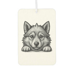 Personalized Veterinarian Husky Sketch Air Freshener