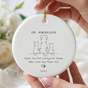 Personalized Veterinarian Ornament Gift