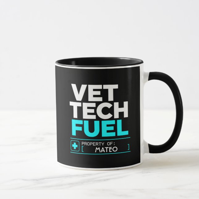 Personalized Veterinary Technician Coffee Mug (Right)