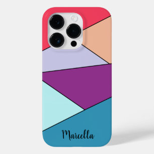 Personalized vibrant geometric Case-Mate iPhone 14 pro case