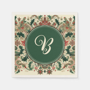 Personalized Victorian/Christmas Napkin