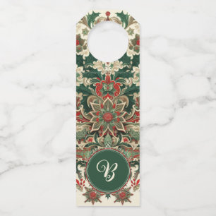 Personalized Victorian/Classic/Vintage Christmas Bottle Tag