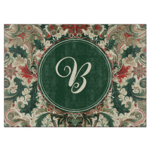 Personalized Victorian/Classic/Vintage Christmas Cutting Board