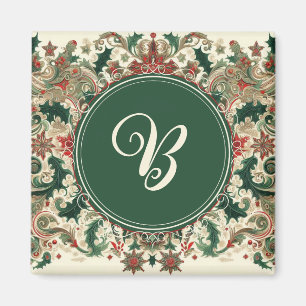 Personalized Victorian/Classic/Vintage Christmas Magnet