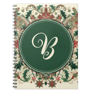 Personalized Victorian/Classic/Vintage Christmas Notebook