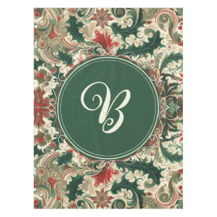Personalized Victorian/Classic/Vintage Christmas Tablecloth