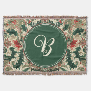 Personalized Victorian/Classic/Vintage Christmas Throw Blanket