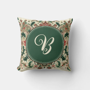 Personalized Victorian/Classic/Vintage Christmas Throw Pillow