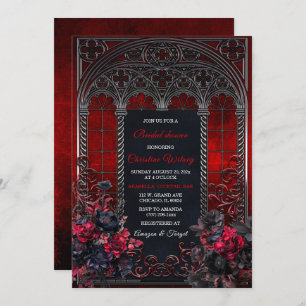 Personalized Victorian Gothic Bridal Shower Invitation