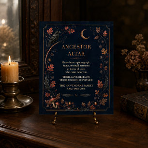 Personalized Victorian Samhain Ancestor Altar Sign