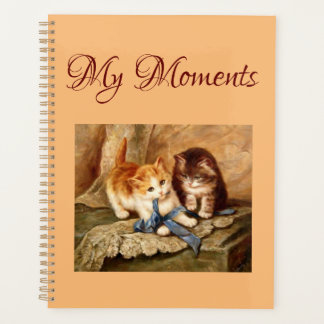 Personalized Victorian Style Planner Kittens