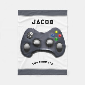 Personalized Video Gamer Fleece Blanket