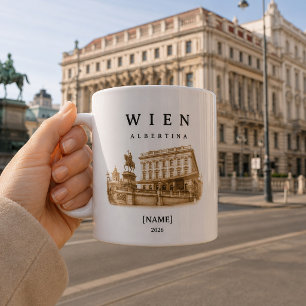 Personalized Vienna Albertina Mug Name & Year