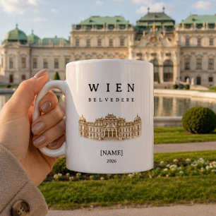 Personalized Vienna Belvedere Mug Name & Year