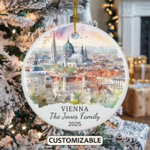 Personalized Vienna Ornament, Austria Gift