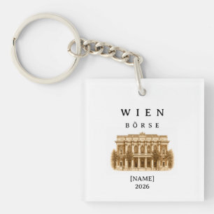 Personalized Vienna Stock Exchange Name & Year Keychain