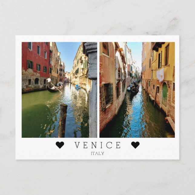 Personalized, views of beautiful Venice, Italy Postcard (Front)