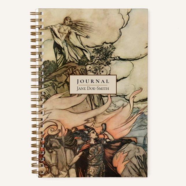 Personalized Viking Myth Wagner Dotted Journal (Front)