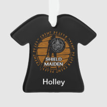 Personalized Viking Shield Maiden With Runes
