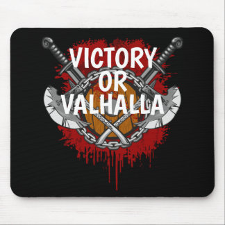 Personalized Viking Victory or Valhalla Battle Cry Mouse Pad
