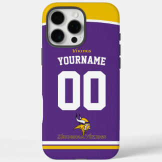 Personalized Vikings Jersey American Football iPhone 16 Pro Max Case