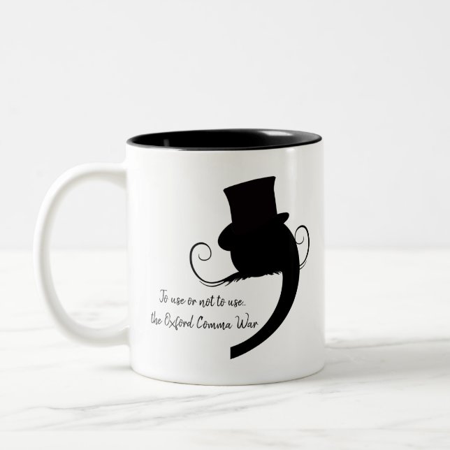 Personalized Villainous Comma Two-Tone Coffee Mug (Left)