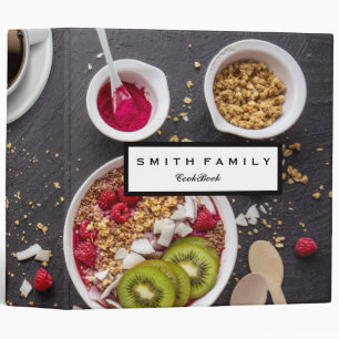 Personalized Vinage Family Recipe Cookbook Binder