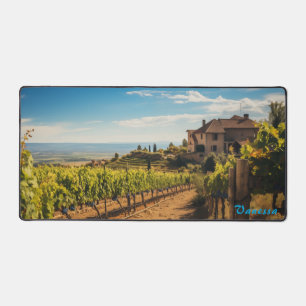 Personalized Vineyard Desk Mat