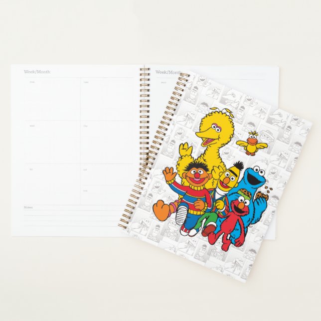 Personalized Vintage 123 Sesame Street Planner (Display)