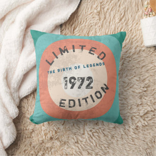 Personalized Vintage 19XX limited edition  Throw Pillow