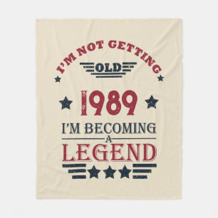 Personalized vintage 35th birthday gifts fleece blanket