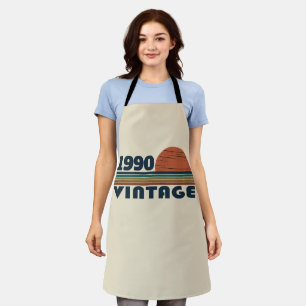 Personalized vintage 35th birthday party apron