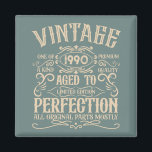 Personalized vintage 35th birthday party magnet<br><div class="desc">Add some originality to your wardrobe with this vintage birthday graphic design featuring awesome typography font lettering. It's a great gift idea for men,  women,  husbands,  wives,  girlfriends,  and boyfriends who will love this unique artwork. It makes an amazing and fun holiday present for your birthday party.</div>