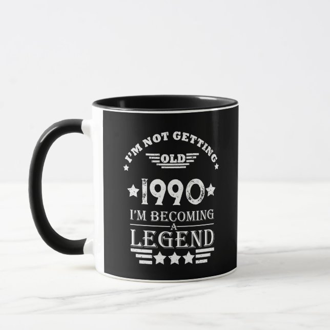 Personalized vintage 35th birthday party mug (Left)