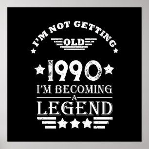 Personalized vintage 35th birthday party poster