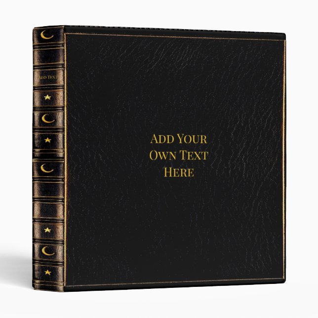 Personalized Vintage 3-Ring Binder (Front/Spine)