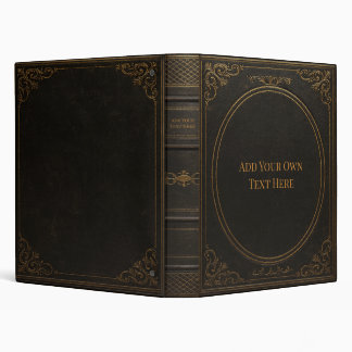 Personalized Vintage 3-Ring Binder