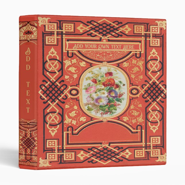 Personalized Vintage 3-Ring Binder (Front/Spine)