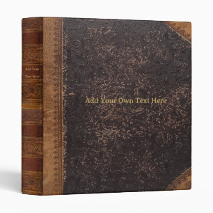 Personalized Vintage 3-Ring Binder