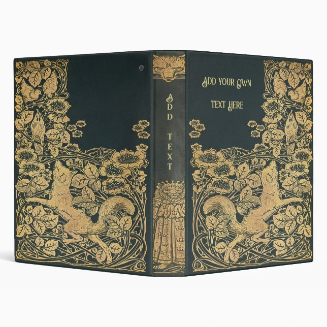 Personalized Vintage 3-Ring Binder (Background)