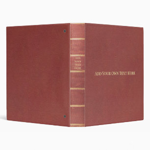 Personalized Vintage 3-Ring Binder