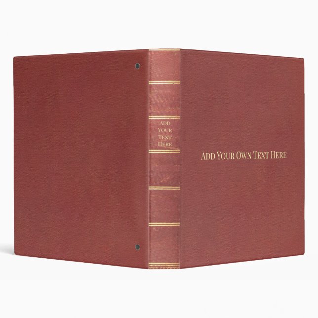 Personalized Vintage 3-Ring Binder (Background)