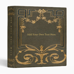 Personalized Vintage 3-Ring Binder